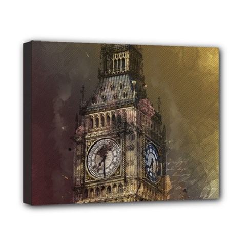 London Big Ben Building Canvas 10  X 8  (stretched) by Wegoenart