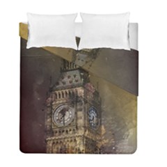 London Big Ben Building Duvet Cover Double Side (full/ Double Size)