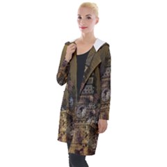 London Big Ben Building Hooded Pocket Cardigan by Wegoenart