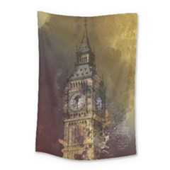 London Big Ben Building Small Tapestry by Wegoenart