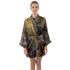 London Big Ben Building Long Sleeve Kimono Robe by Wegoenart