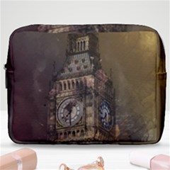 London Big Ben Building Make Up Pouch (large) by Wegoenart