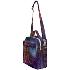 City Lights Skyline Buildings Crossbody Day Bag