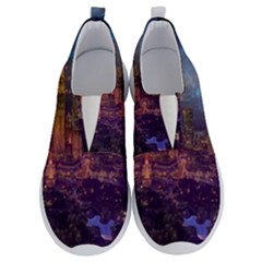 City Lights Skyline Buildings No Lace Lightweight Shoes by Wegoenart