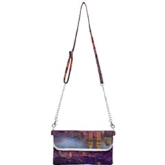 City Lights Skyline Buildings Mini Crossbody Handbag by Wegoenart