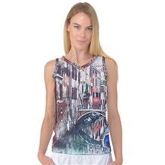 Venice Water Laguna Italy Women s Basketball Tank Top by Wegoenart