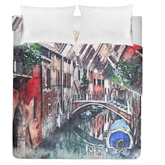 Venice Water Laguna Italy Duvet Cover Double Side (queen Size) by Wegoenart