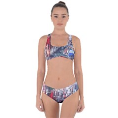 Venice Water Laguna Italy Criss Cross Bikini Set by Wegoenart