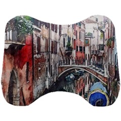 Venice Water Laguna Italy Head Support Cushion by Wegoenart