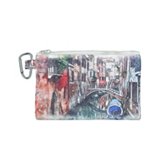 Venice Water Laguna Italy Canvas Cosmetic Bag (small) by Wegoenart