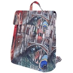 Venice Water Laguna Italy Flap Top Backpack by Wegoenart