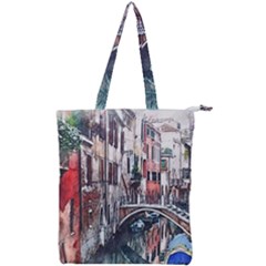 Venice Water Laguna Italy Double Zip Up Tote Bag