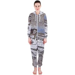 Building Architecture Columns Hooded Jumpsuit (ladies)  by Wegoenart