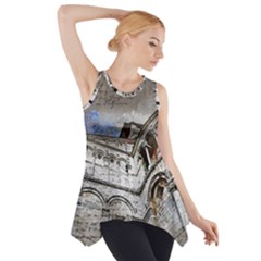 Building Architecture Columns Side Drop Tank Tunic by Wegoenart