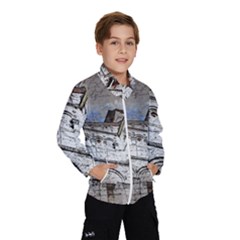 Building Architecture Columns Kids  Windbreaker by Wegoenart