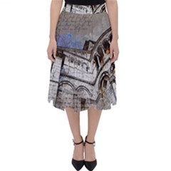 Building Architecture Columns Classic Midi Skirt by Wegoenart