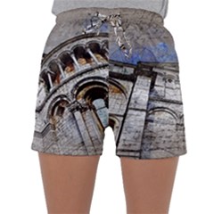 Building Architecture Columns Sleepwear Shorts by Wegoenart