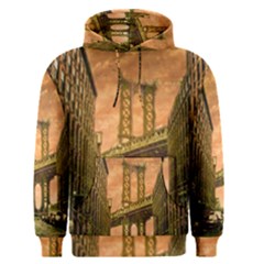 Architecture Buildings City Bridge Men s Pullover Hoodie by Wegoenart