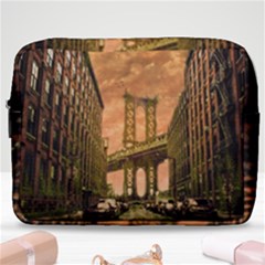 Architecture Buildings City Bridge Make Up Pouch (large) by Wegoenart