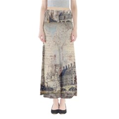 London Westminster Bridge Building Full Length Maxi Skirt