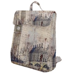 London Westminster Bridge Building Flap Top Backpack by Wegoenart