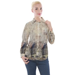 London Westminster Bridge Building Women s Long Sleeve Pocket Shirt