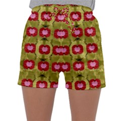 Happy Floral Days In Colors Sleepwear Shorts by pepitasart