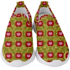 Happy Floral Days In Colors Kids  Slip On Sneakers by pepitasart