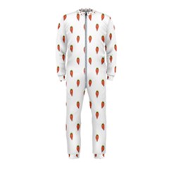 Cartoon Style Strawberry Pattern Onepiece Jumpsuit (kids)