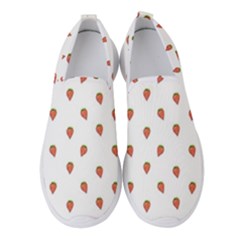 Cartoon Style Strawberry Pattern Women s Slip On Sneakers by dflcprintsclothing