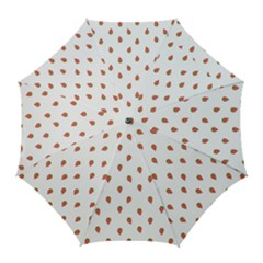 Cartoon Style Strawberry Pattern Golf Umbrellas by dflcprintsclothing