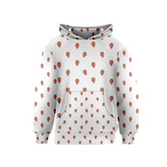 Cartoon Style Strawberry Pattern Kids  Pullover Hoodie