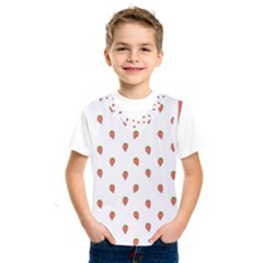 Cartoon Style Strawberry Pattern Kids  Sportswear by dflcprintsclothing