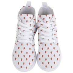 Cartoon Style Strawberry Pattern Women s Lightweight High Top Sneakers by dflcprintsclothing