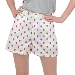 Cartoon Style Strawberry Pattern Ripstop Shorts by dflcprintsclothing