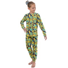 Cute Lions Pattern Kids  Long Sleeve Set  by bloomingvinedesign