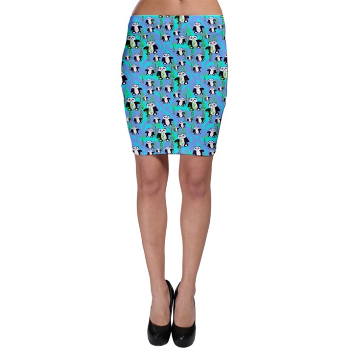 Cute Panda Bears Pattern Bodycon Skirt