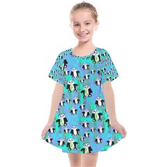 Cute Panda Bears Pattern Kids  Smock Dress by bloomingvinedesign