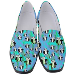 Cute Panda Bears Pattern Women s Classic Loafer Heels by bloomingvinedesign