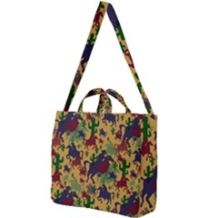 Cowboys Pattern Square Shoulder Tote Bag