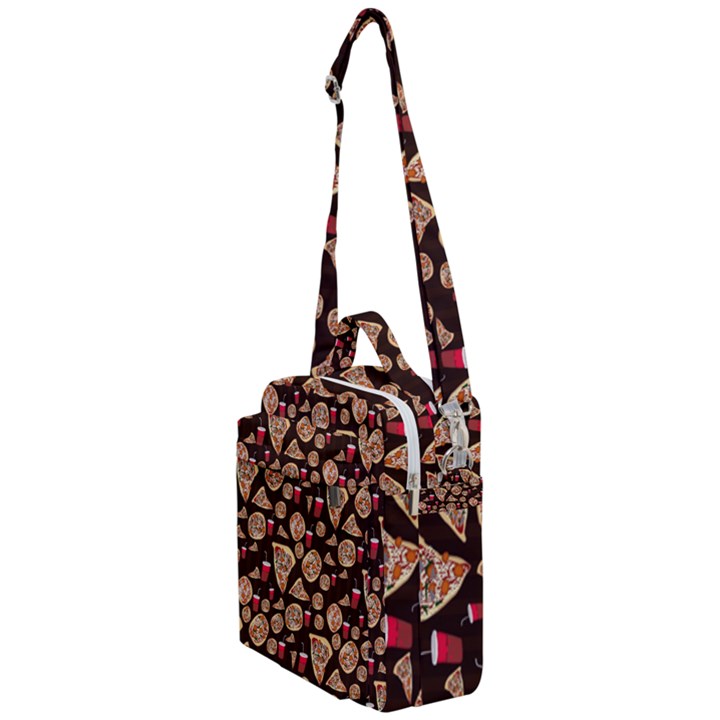 Pizza Pattern Crossbody Day Bag