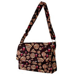 Pizza Pattern Full Print Messenger Bag by bloomingvinedesign