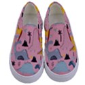 dinosaurs pattern Kids  Canvas Slip Ons View1