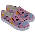 dinosaurs pattern Kids  Canvas Slip Ons View3