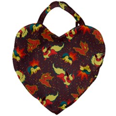 Fire Type Giant Heart Shaped Tote