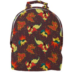 Fire Type Mini Full Print Backpack by Mezalola