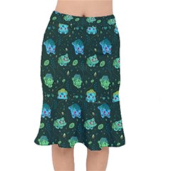 Grass Love Short Mermaid Skirt by Mezalola