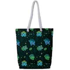 Grass Love Full Print Rope Handle Tote (small) by Mezalola