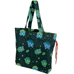 Grass Love Drawstring Tote Bag by Mezalola