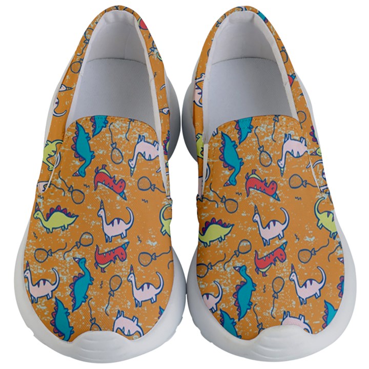 dinosaurs pattern Kids  Lightweight Slip Ons